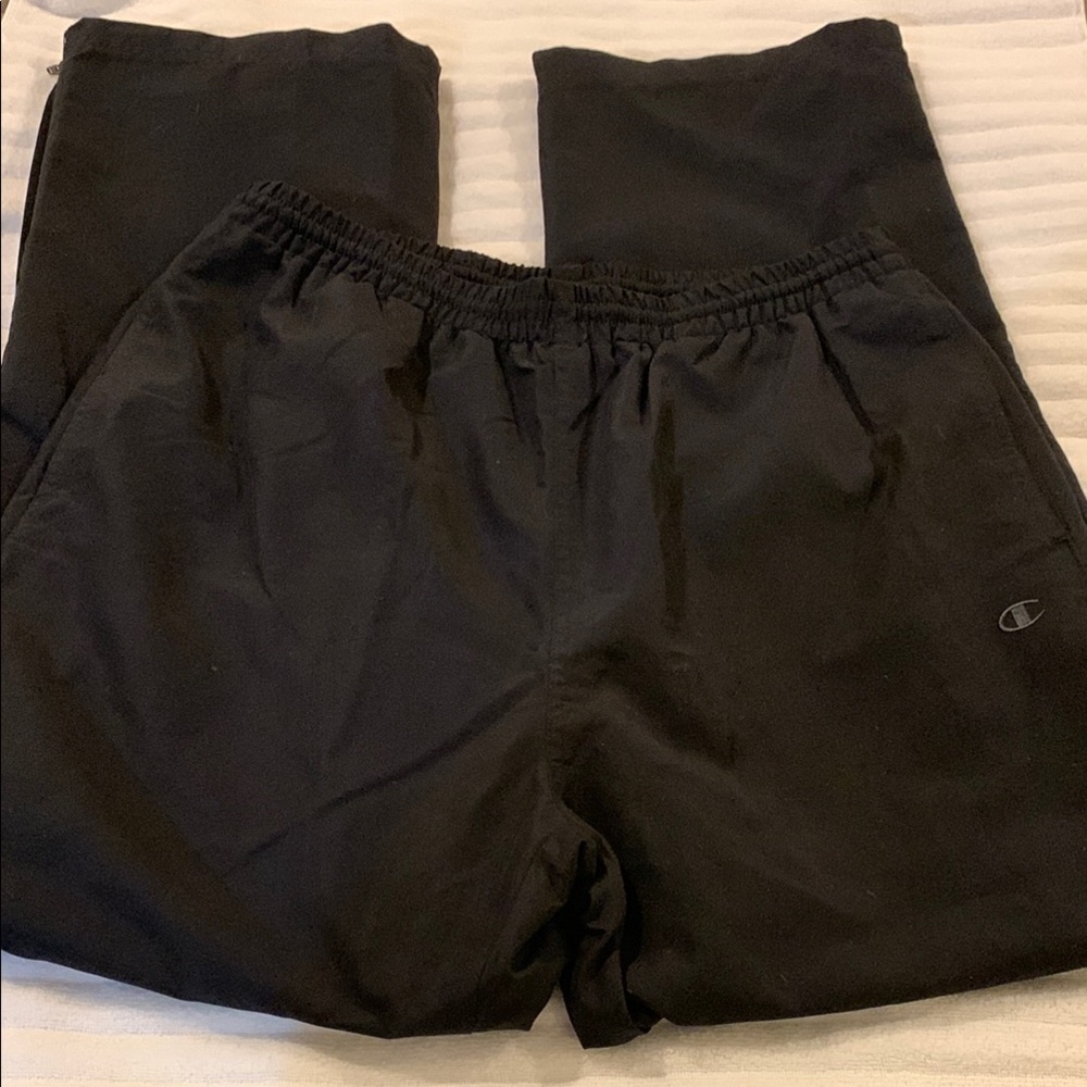 Champion Black Sweatpants with Elastic Waistband